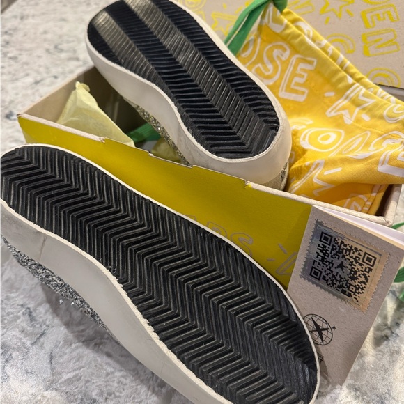 Golden Goose Silver Glitter Sneakers • brand new • - Picture 2 of 3